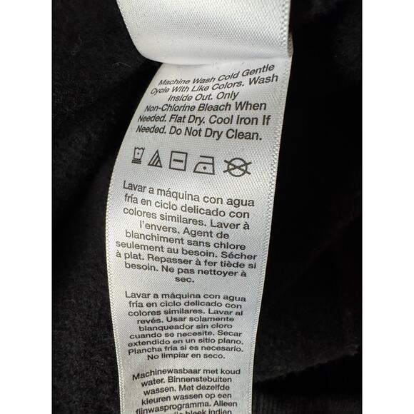 DKNY Women's Varsity Rhinestone-Logo Crewneck Fleece Sweatshirt NWT BLK SIZE XS - Picture 7 of 8